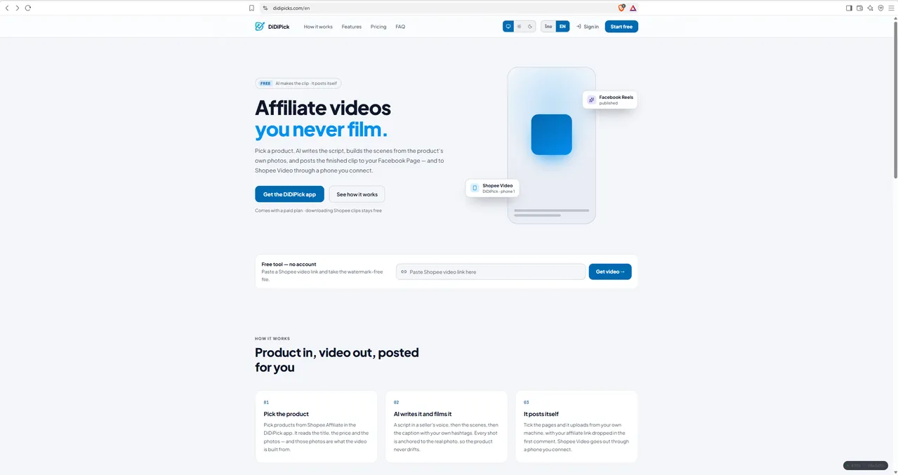 didipicks.com home page